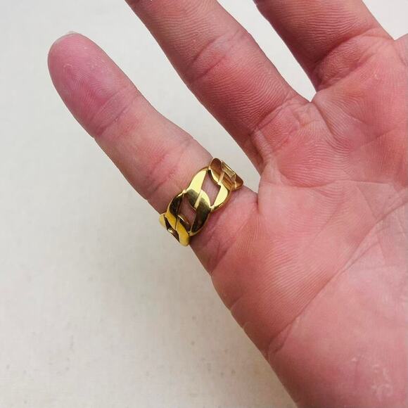 Y2k 2000s vintage gold cuban - Picture 3 of 5